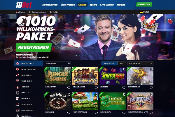 10bet Casino Bonus